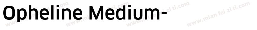 Opheline Medium字体转换